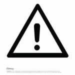 Caution-Symbol Exclamation mark in a triangle, caution symbol