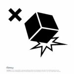 Do-Not-Drop-Symbol A box falling with a cross, do not drop symbol