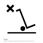 Do-Not-Use-Sack-Truck-Symbol An empty pallet truck with a cross, do not use sack truck symbol