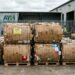 Cardboard recycling bales