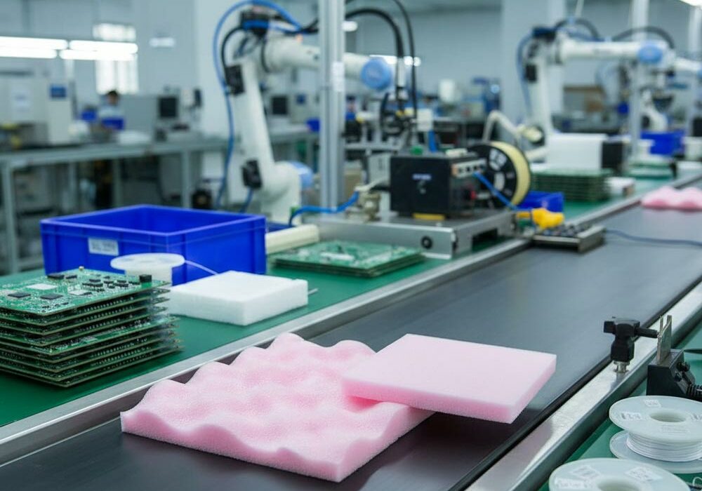 Anti static packaging foam