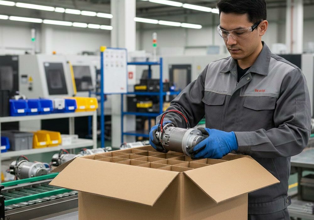 Cardboard-divisions-for-boxes A person placing an item in cardboard divisions for boxes