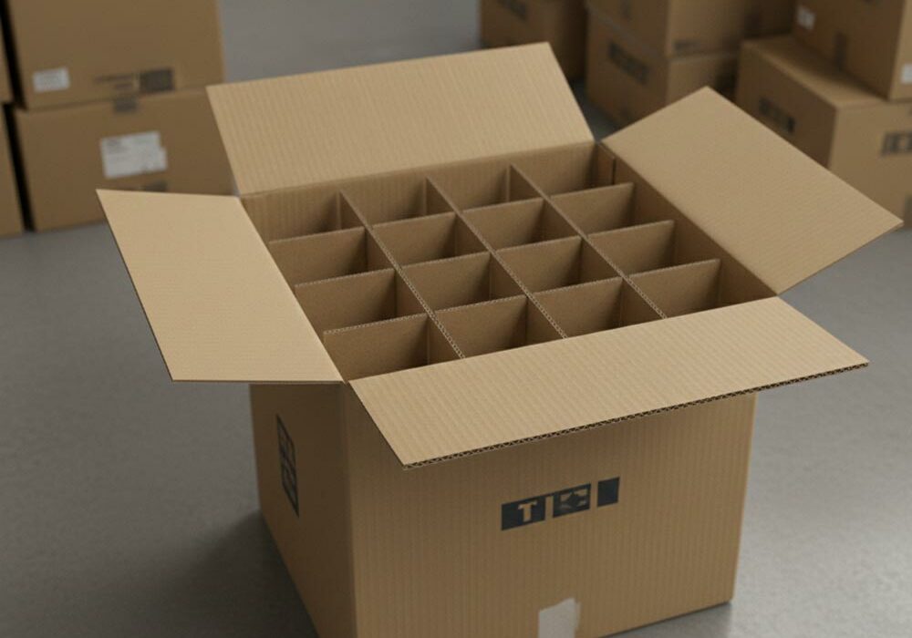 Corrugated-box-dividers Corrugated box dividers