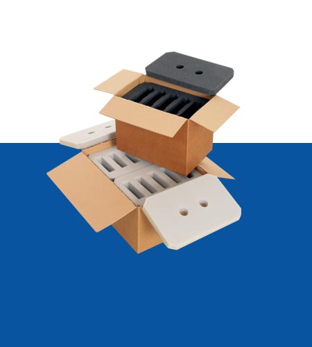 Foam inserts for boxes