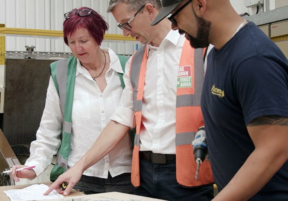 Contact legal People looking at packaging at Suttons